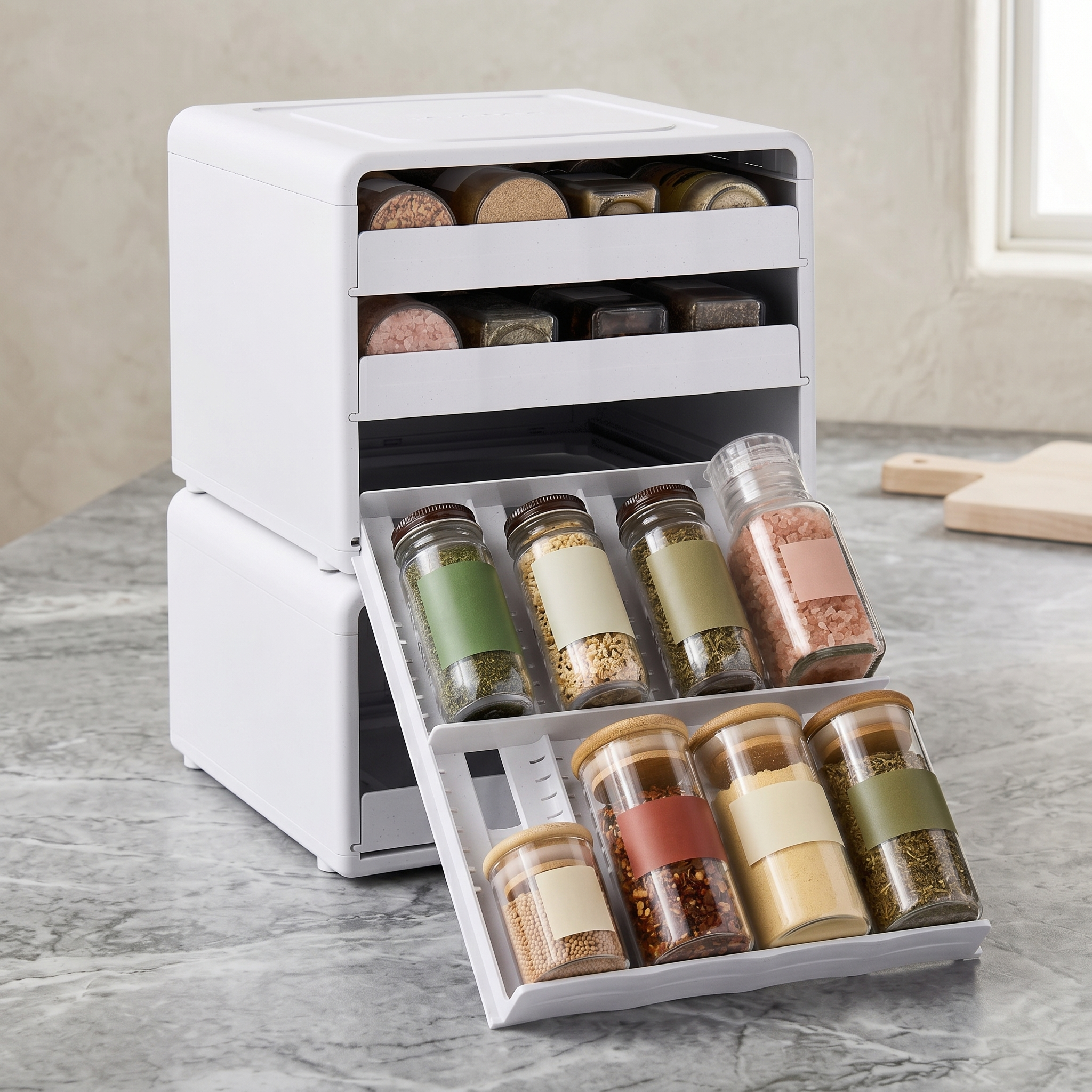 Tiered spice organizer